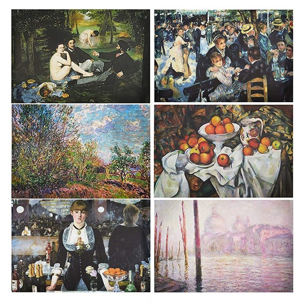 The Gifted Stationery 20 pack Famous Impressionist Wall Art Posters For Classroom Home Decorations Unframed Art Prints 200gsm 13 X 19 In