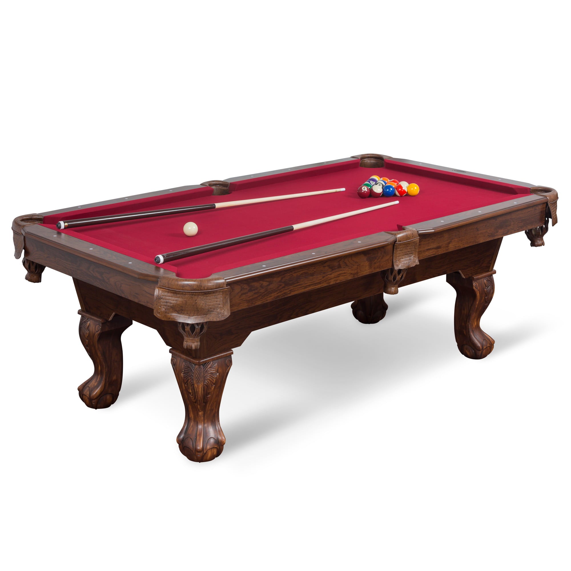 Classic Sport 87" Brighton Billiard Pool Table Burgundy