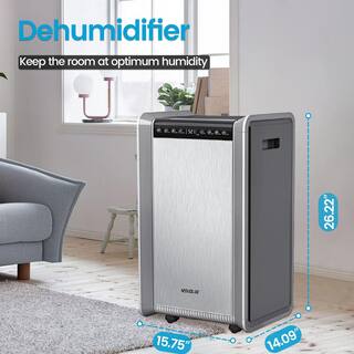 Xppliance 125 pt. 8500 sq. ft. Commercial Dehumidifier in Metallics with 12-Hour Timer ZJOLWBRY04