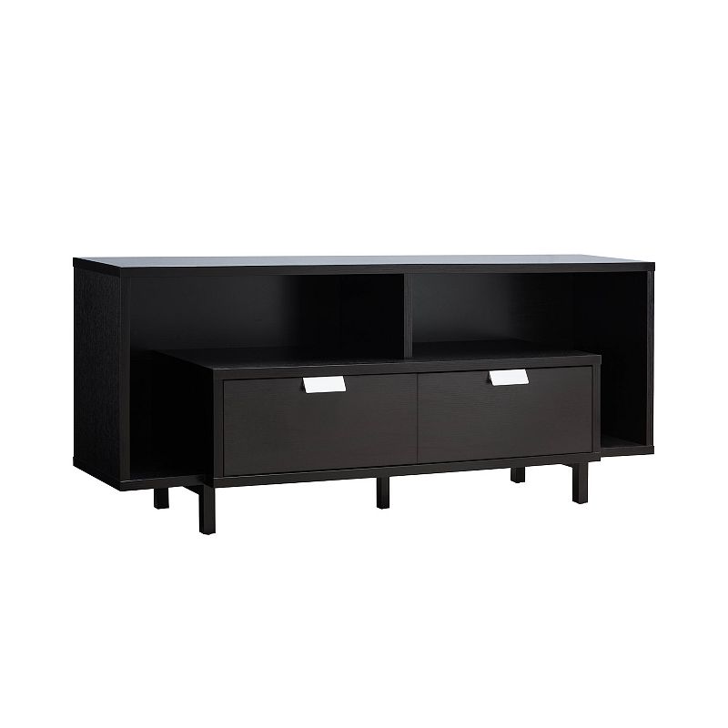 FC Design Red Cocoa 60W U-Shaped Legs TV Stand with 2 Drawers