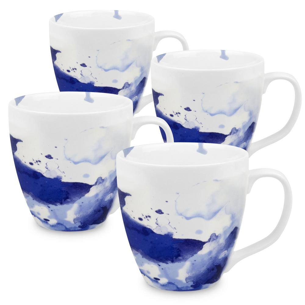 Konitz 4-Piece Seeing Blue Porcelain Mug Set 4411572252