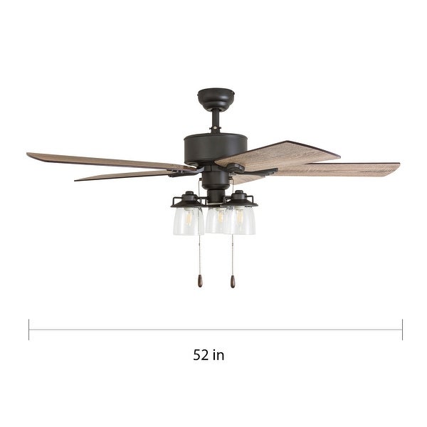 The Gray Barn Wildroot Farmhouse 52-inch Aged Bronze LED Ceiling Fan Shopping - The Best Deals on Ceiling Fans | 27985714