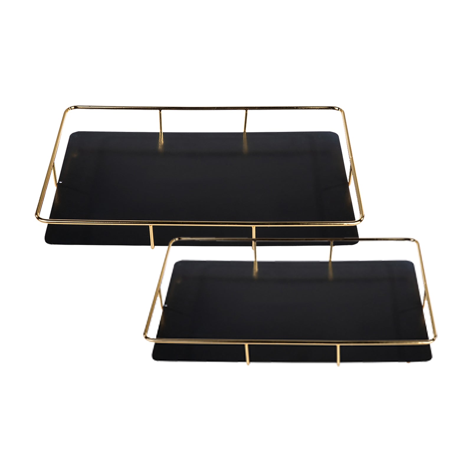 Karaca Set Of 2 Sarah Gold Tray 153.20.01.0181