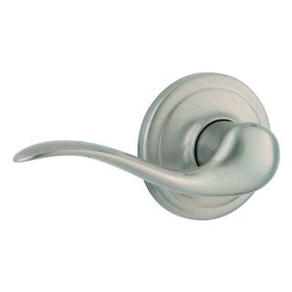 Kwikset Tustin Satin Nickel Left-Handed Half-Dummy Door Lever with Microban Antimicrobial Technology 788TNL LH 15 CP