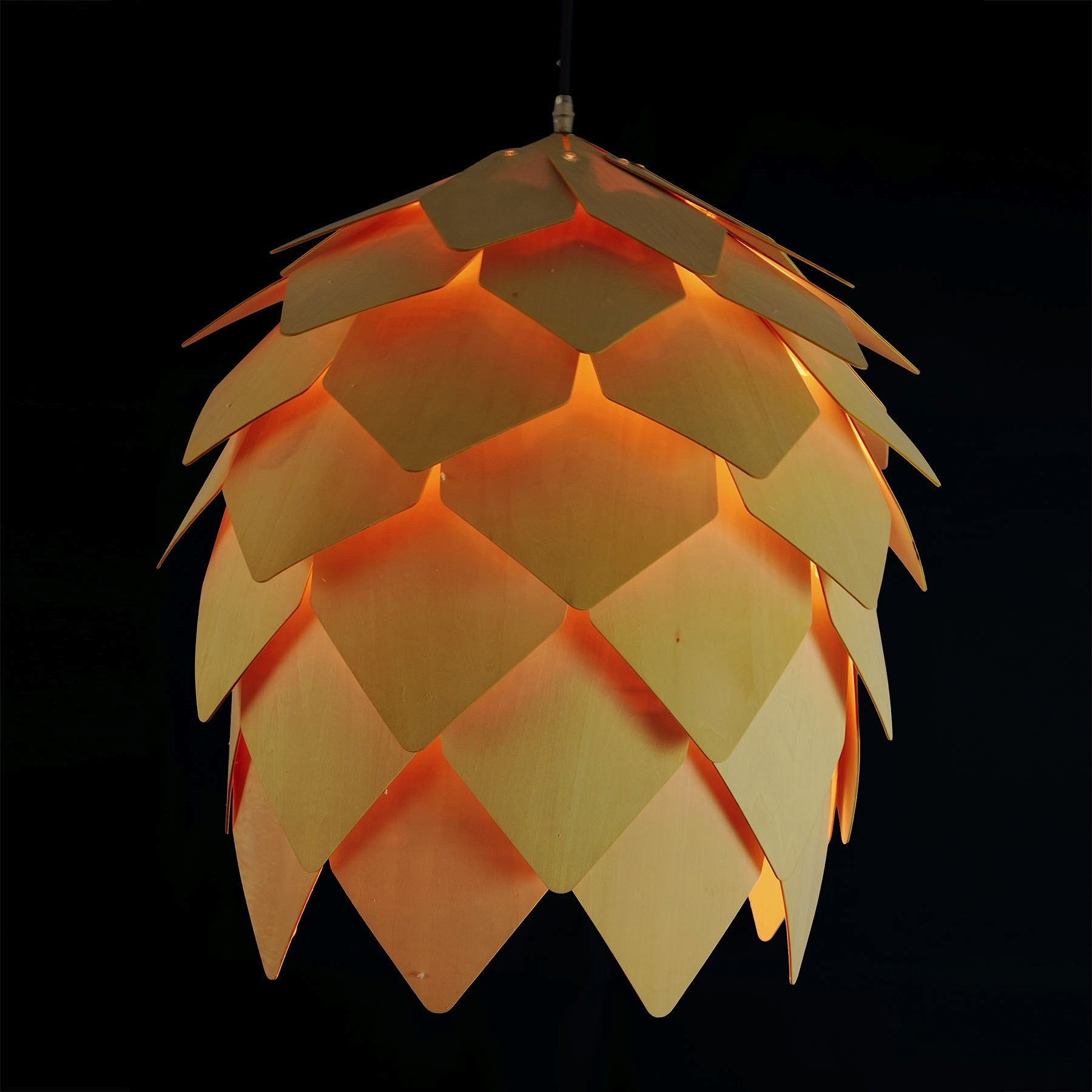 Pineapple Solid Wood Lamp Bpmt09