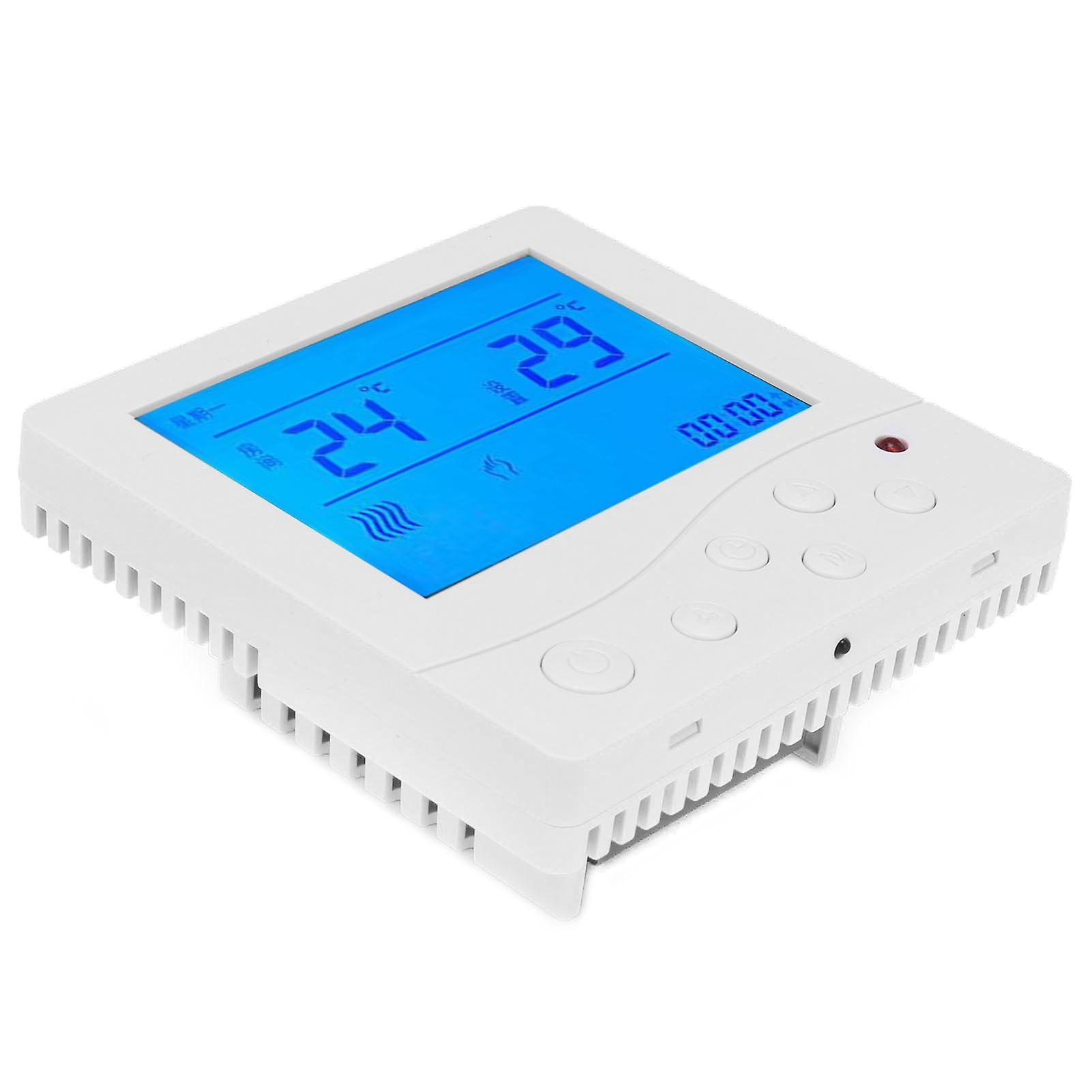 Fancoil Central Airconditioning Thermostat Intelligent Lcd Temperature Controllerthermostat Switch Ac220v