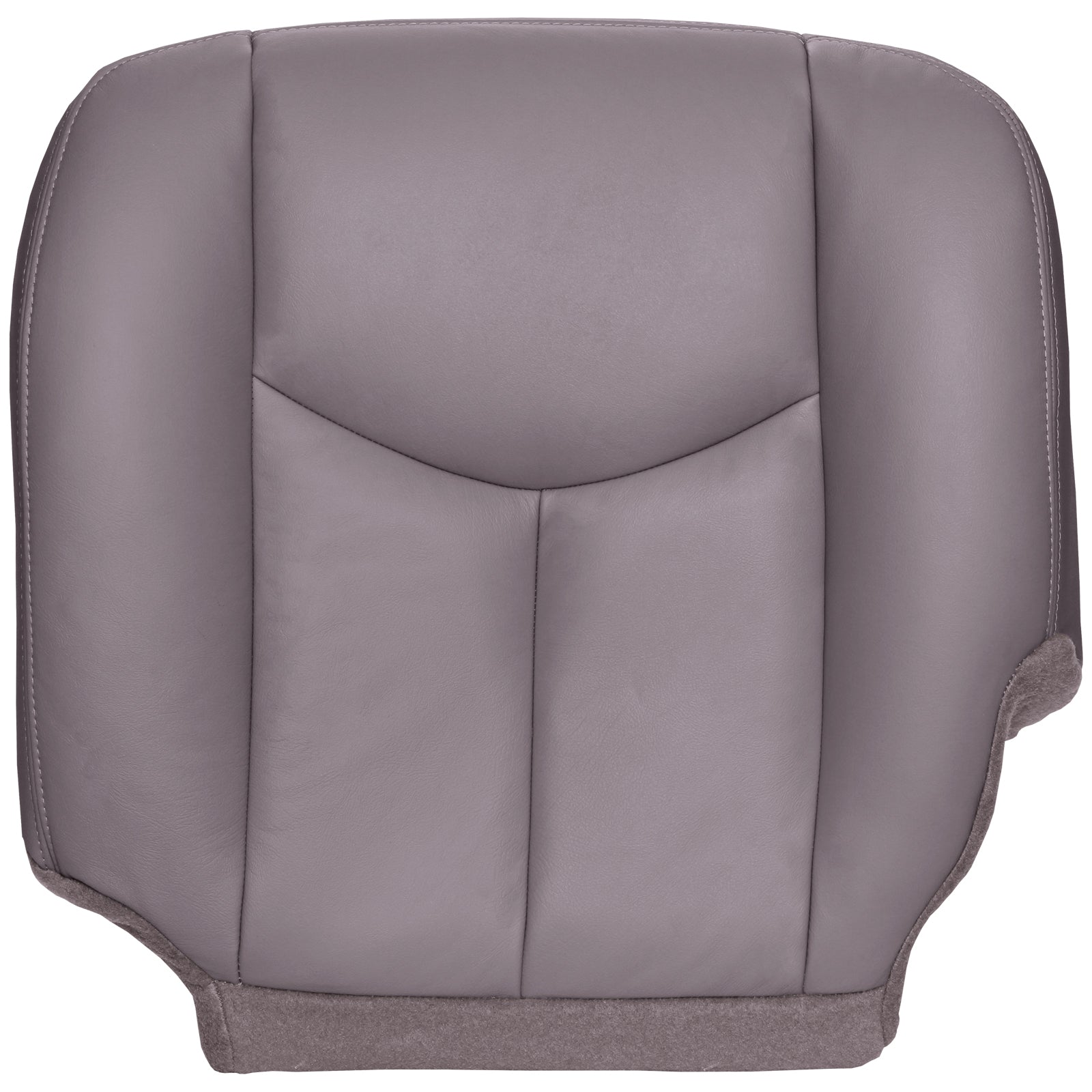 The Seat Shop Silverado Driver Bottom OEM Fit Leather Seat Cover， Gray