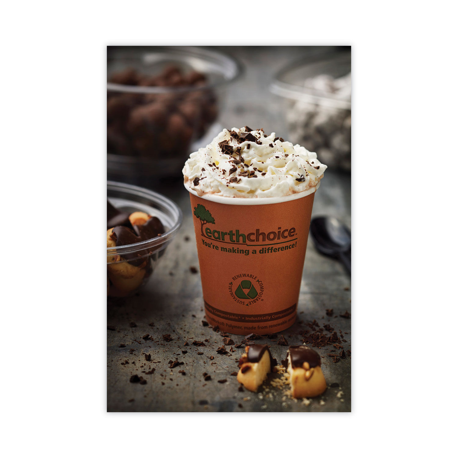 EarthChoice Compostable Paper Cup by Pactiv PCTDPHC8EC