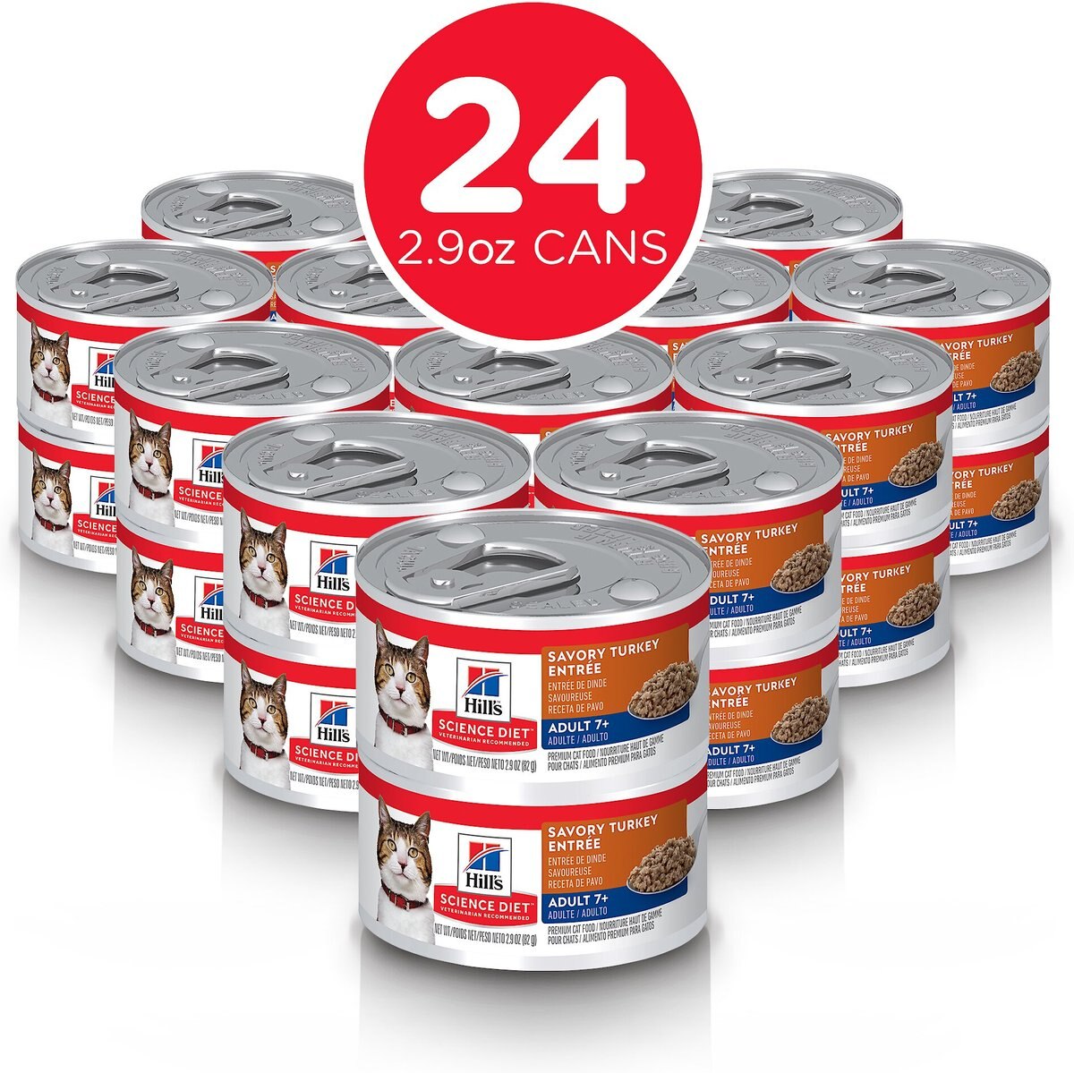 Hill's Science Diet Adult 7+ Savory Turkey Entree Canned Cat Food