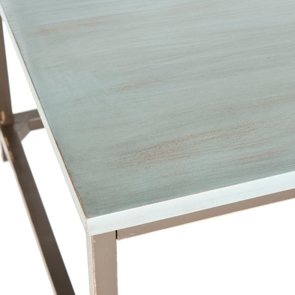 SAFAVIEH Alec Steel Blue Coffee Table - 48