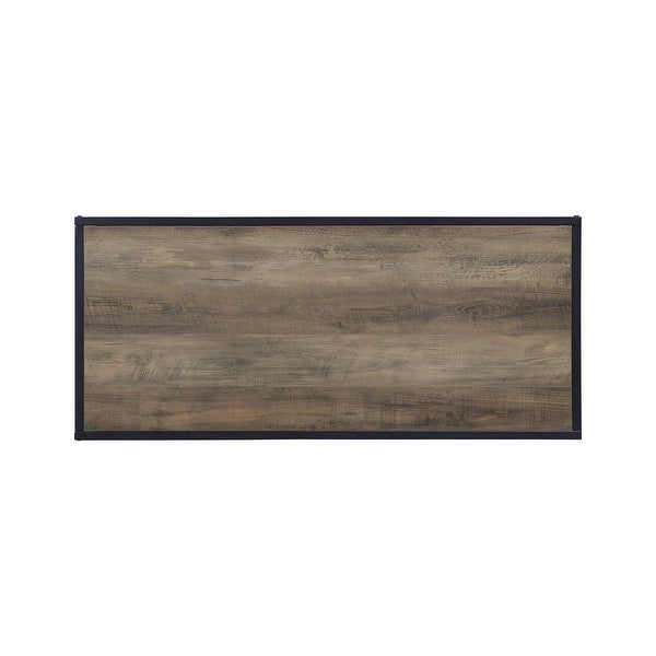 ACME Idella Rectangular Coffee Table in Rustic Oak and Black