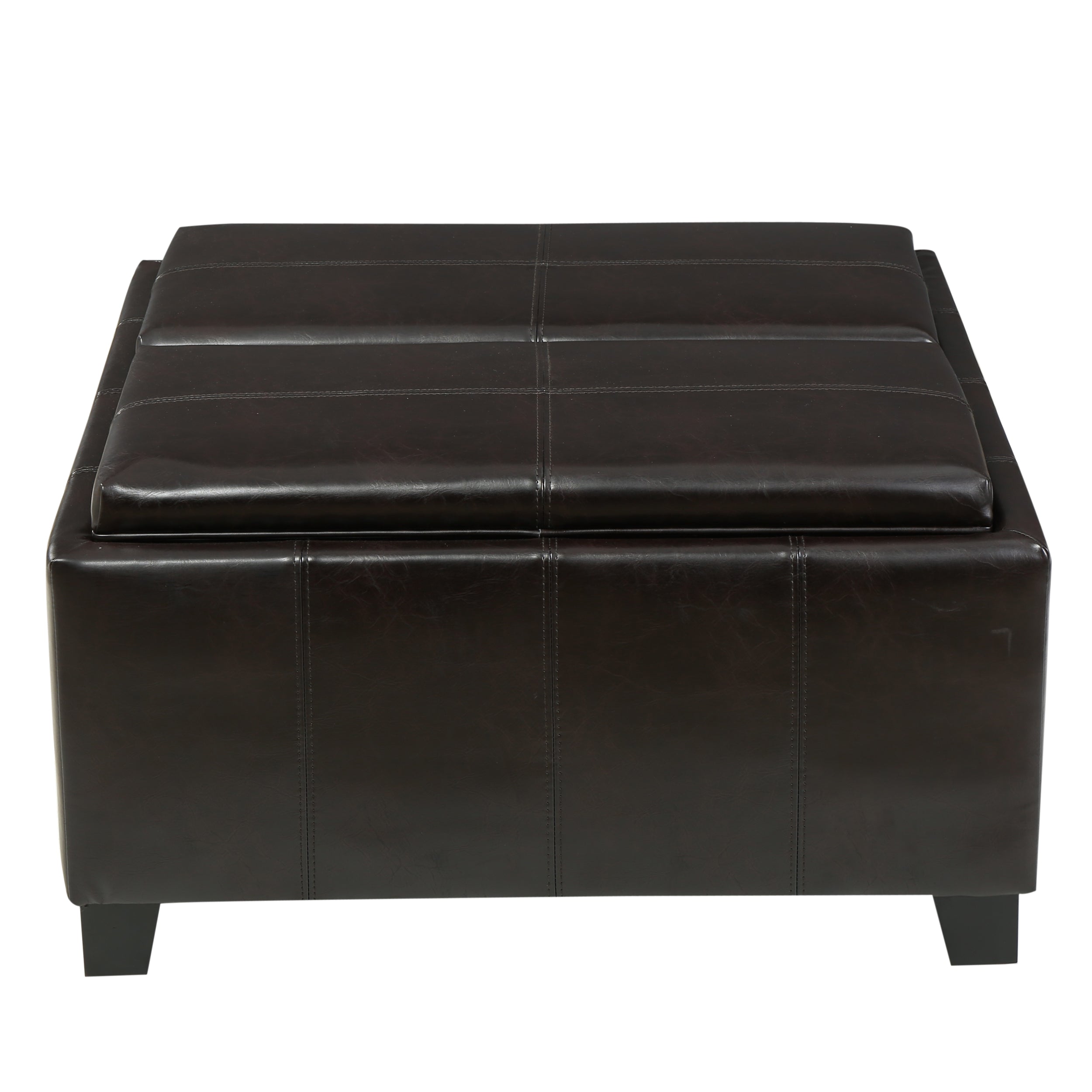 Mansfield Contemporary Tray Top Storage Ottoman