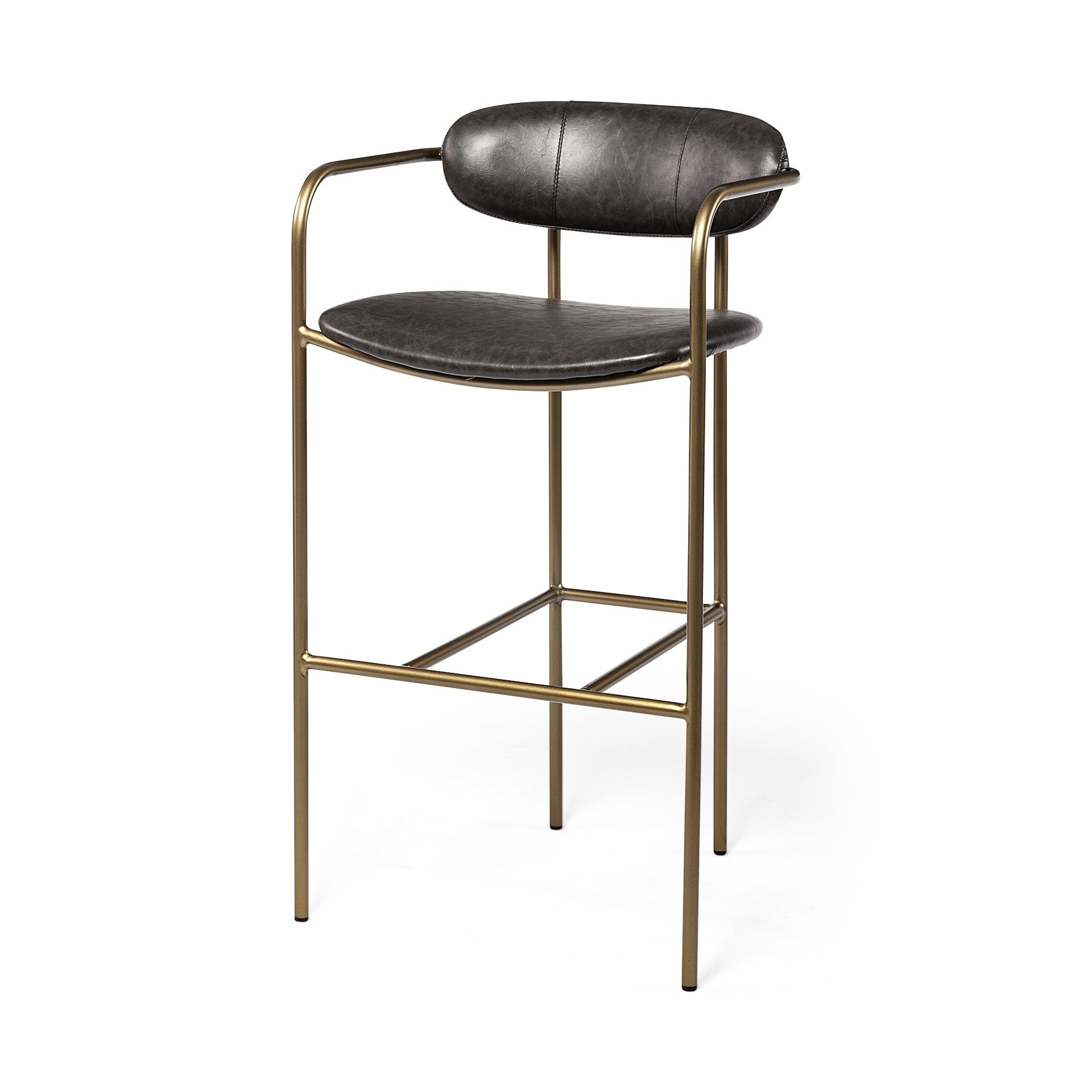 Leather Framed Bar Stool - 20.87