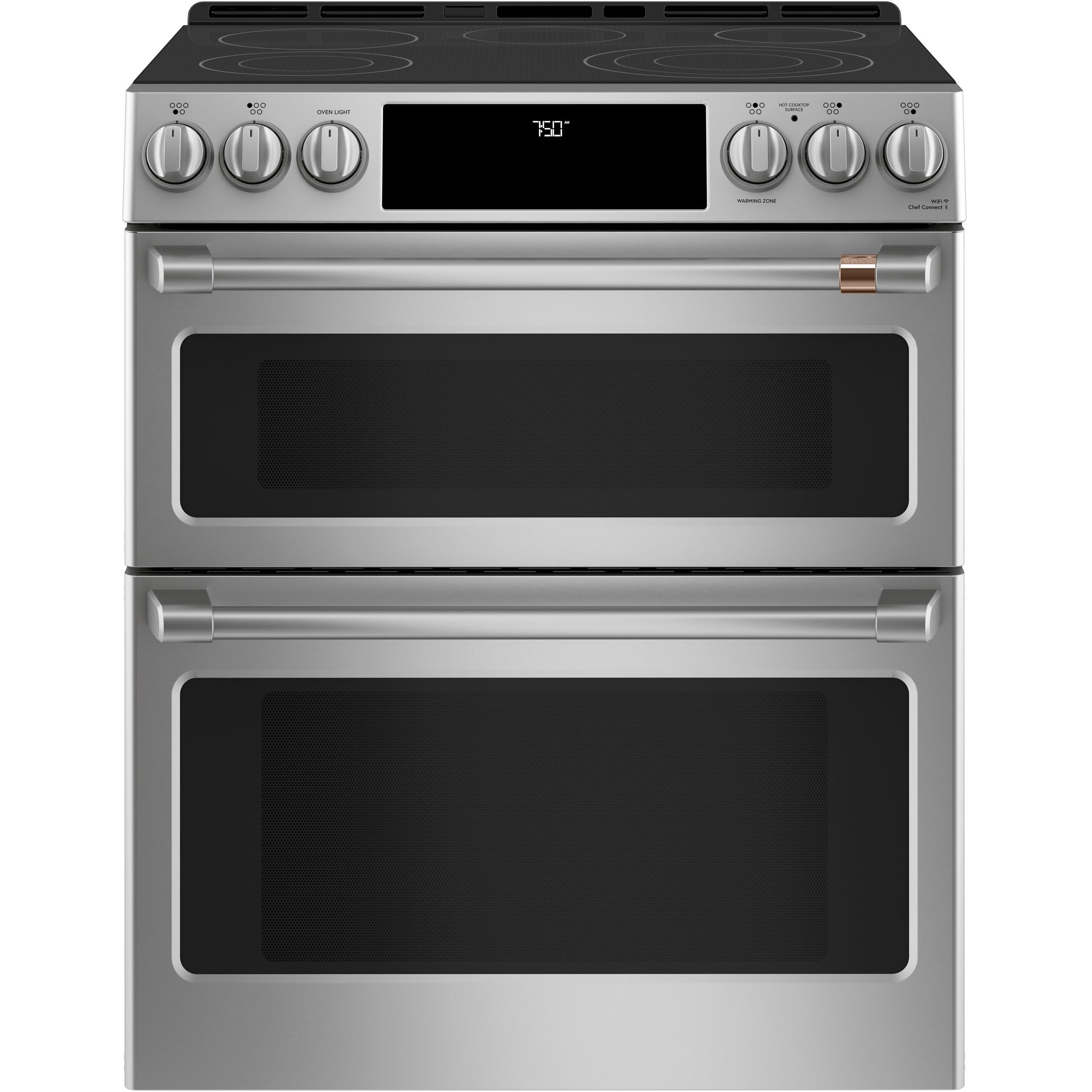 Café 30-inch Slide-in Electric Range with Convection CES750P2MS1