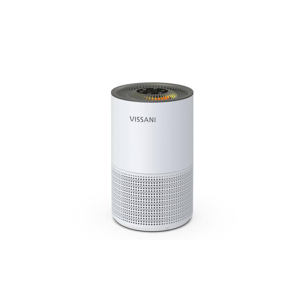 Vissani HEPA 3-Stage Air Purifier for Small Room (130 sq. ft.) in White VK-6105