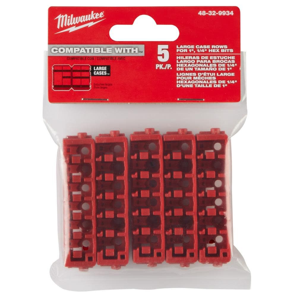 Milwaukee Large Case Rows for Insert Bit Accessories 5pk 48-32-9934 from Milwaukee