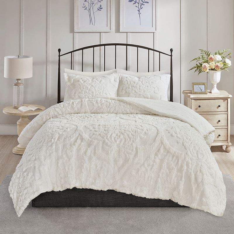 Madison Park Aeriela Chenille Cotton Comforter Set with Shams