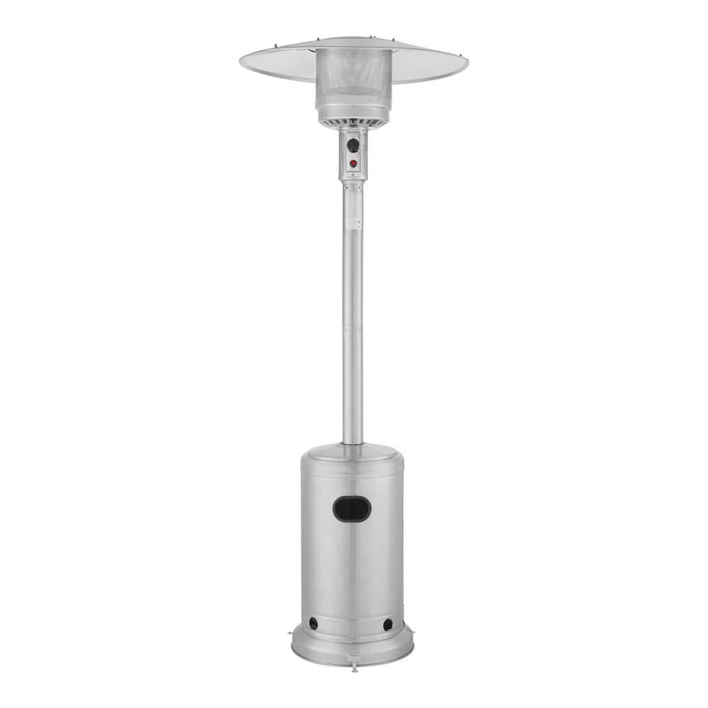 Hampton Bay 48K BTU Stainless Steel Patio Heater with Wheels NCZH-G-SS