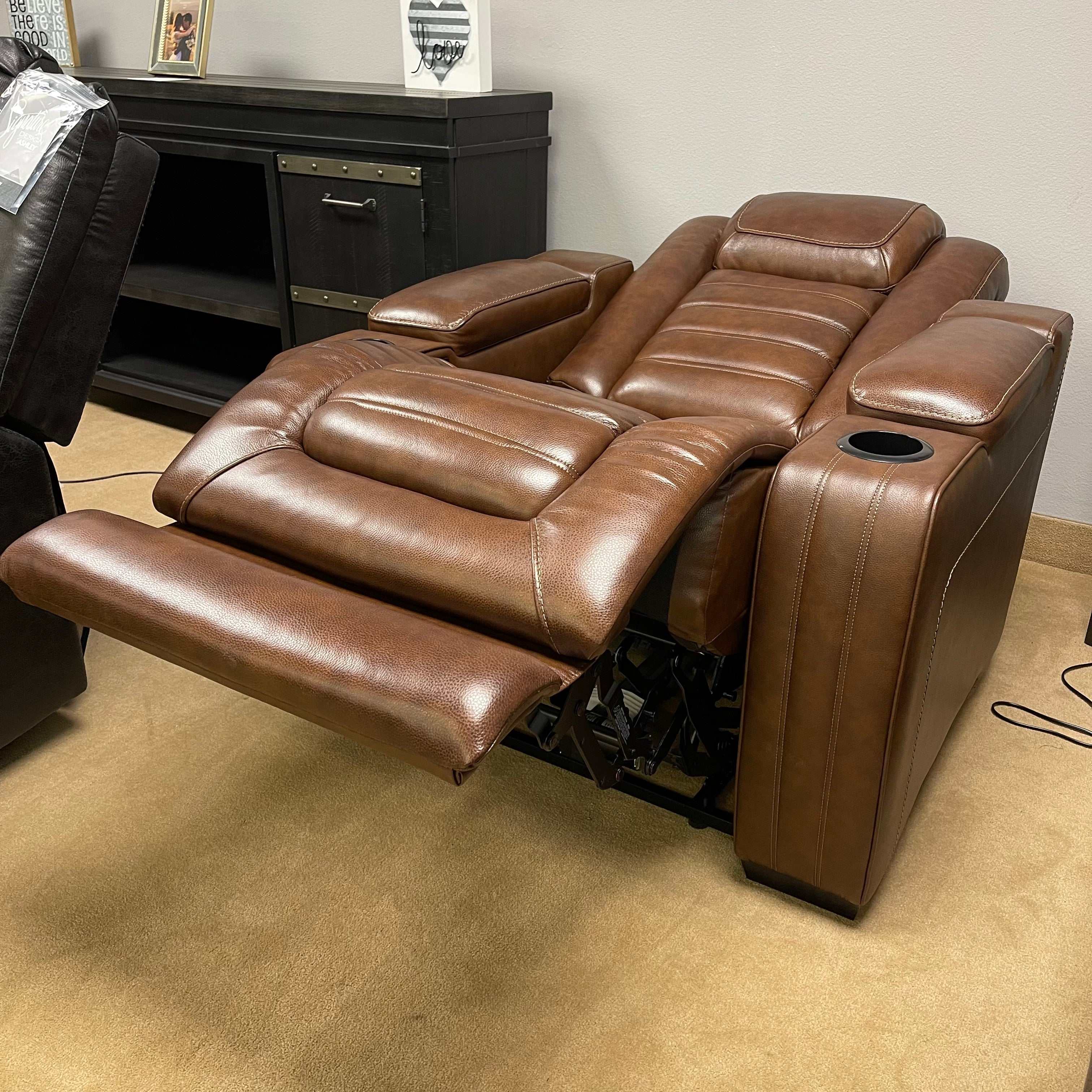 (Online Special Price) Backtrack Chocolate Power Recliner