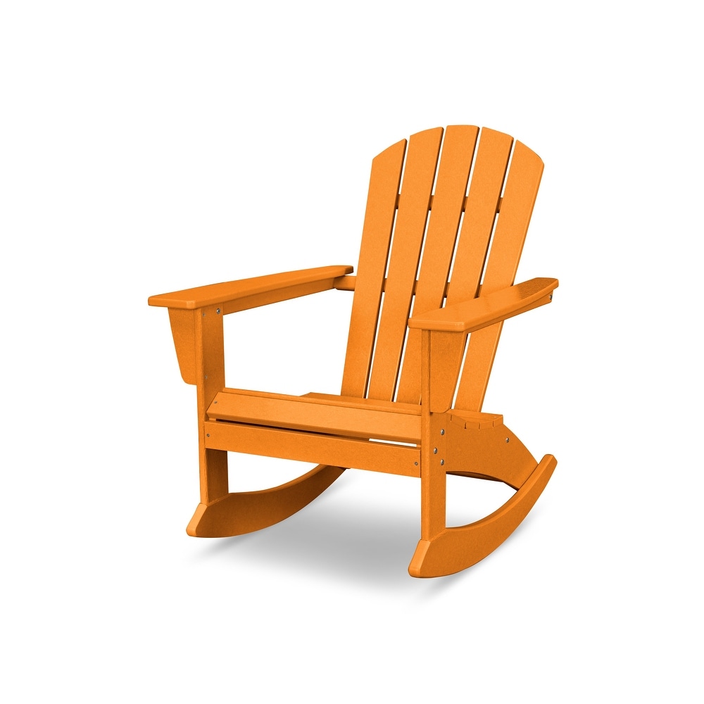 POLYWOOD Nautical Adirondack Rocking Chair