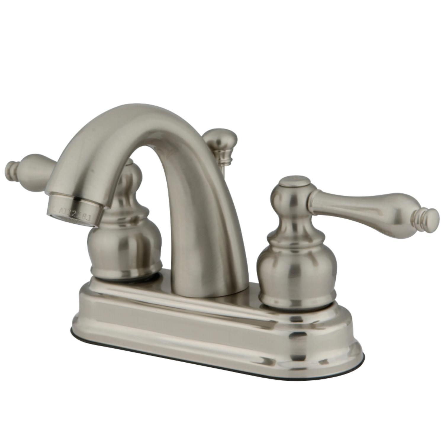 Kingston Brass KB5618AL 4-Inch Centerset Lavatory Faucet， Brushed Nickel