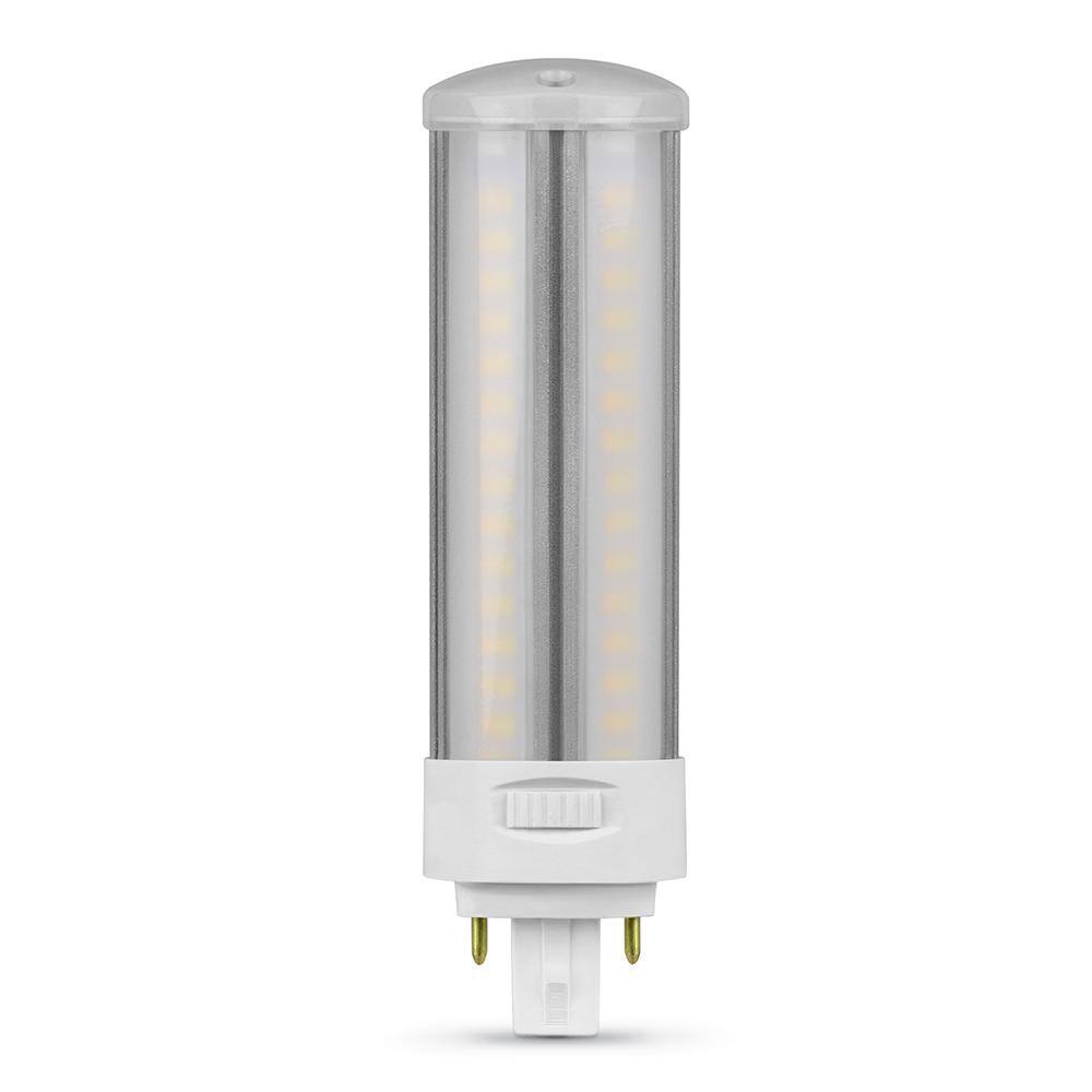 Feit Electric 13W18W26W Equivalent PL Horizontal 4-Pin Universal Base G24QGX24Q-1-2-3 CCT Select(2700K3500K4100K)LED Light Bulb PL26AHCCTLEDHDRP