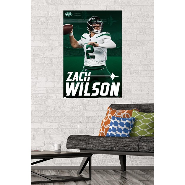 Trends International Nfl New York Jets Zach Wilson 21 Unframed Wall Poster Prints