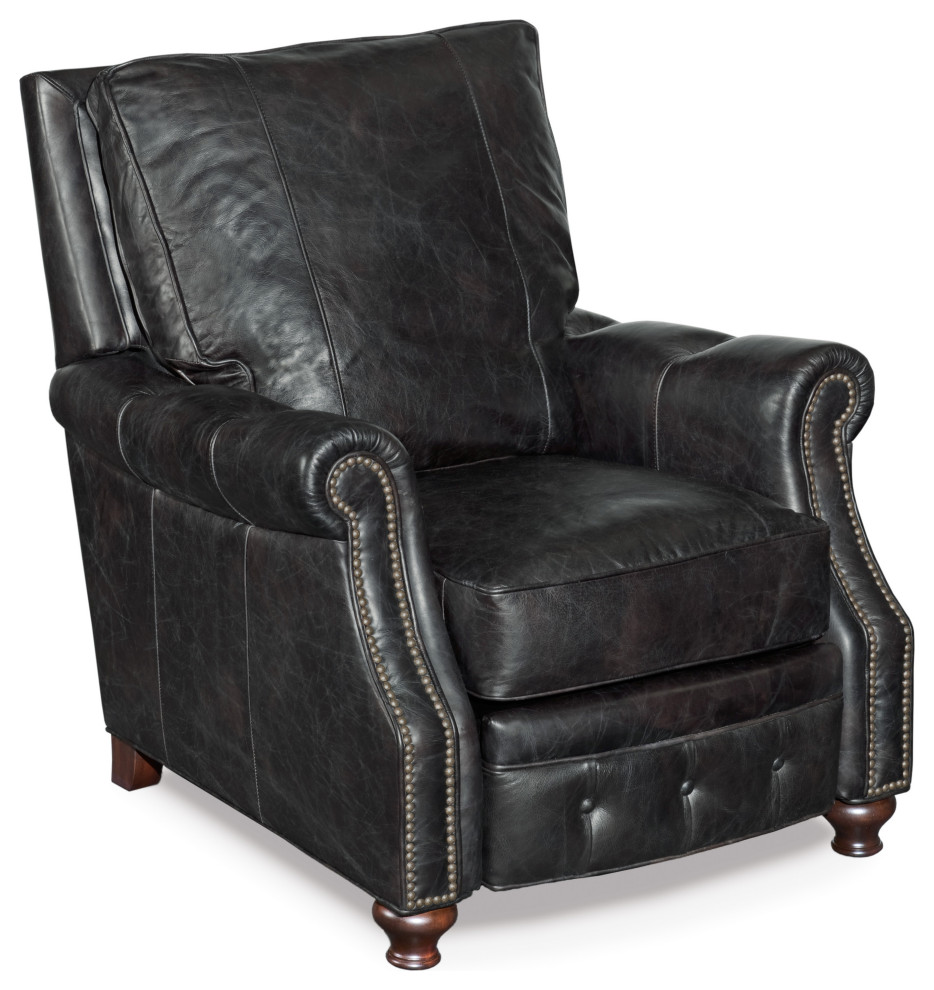 Seven Seas Leather Recliner Chair in Old Saddle Chocolate Brown by Hooker   Traditional   Recliner Chairs   by Homesquare  Houzz