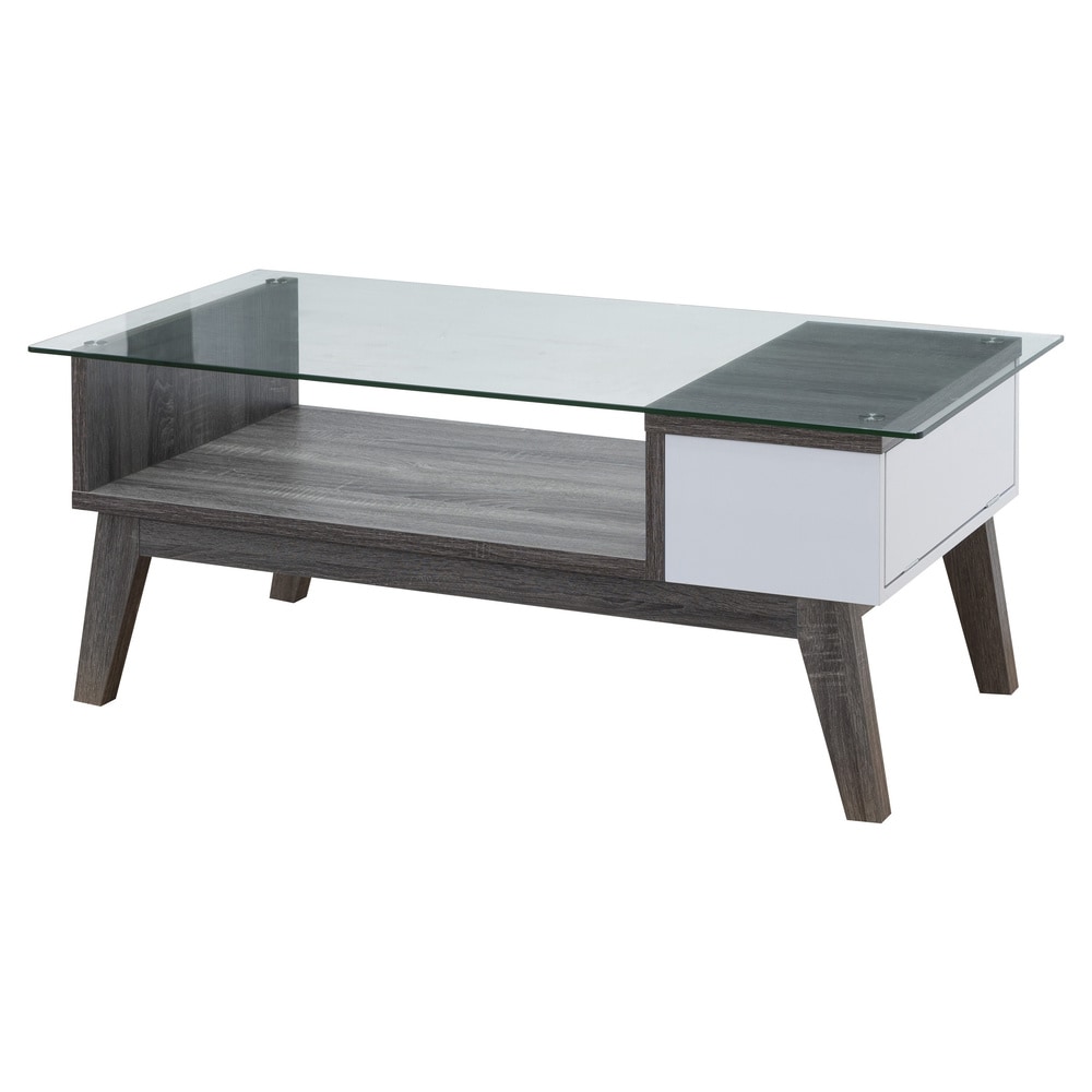 Furniture of America Oslo Contemporary 47 inch 1 shelf Coffee Table