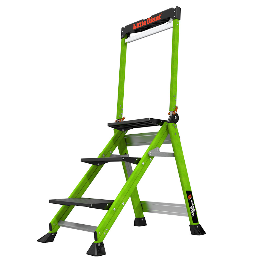 Little Giant Jumbo Step Stool with Handrail