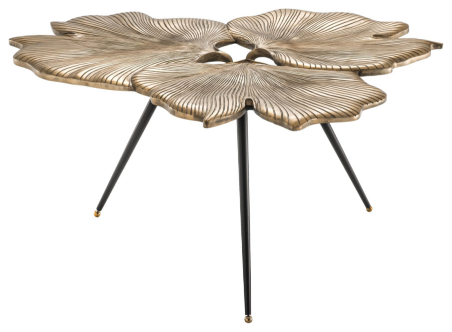 Biloba Side Table  Eichholtz Ginkgo   Midcentury   Side Tables And End Tables   by Oroa   Distinctive Furniture  Houzz