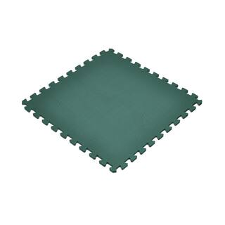 Norsk Dark Green 24 in. x 24 in. EVA Foam Non-Toxic Solid Color Interlocking Tile (24-Tile) 240347_4