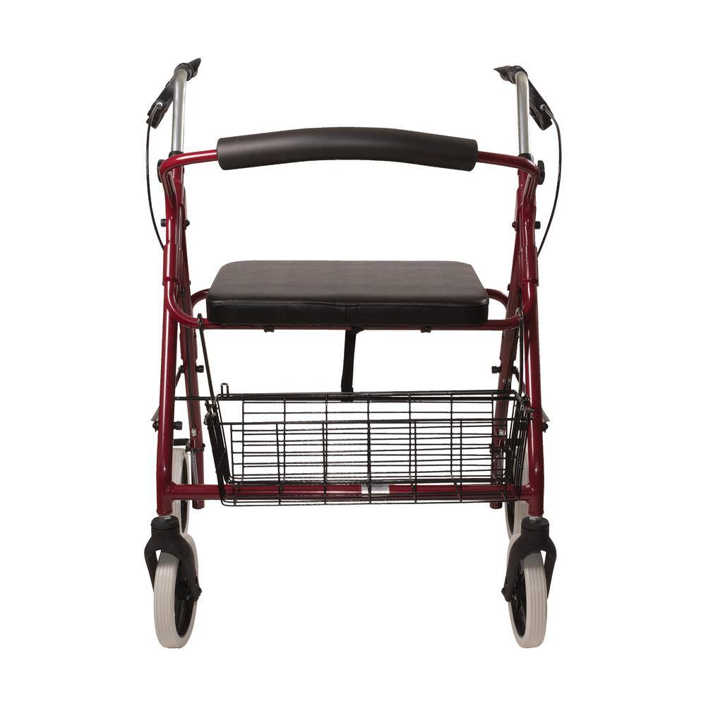 DMI Lightweight Extra-Wide Heavy-Duty Rollator in Aluminum 501-1029-0700