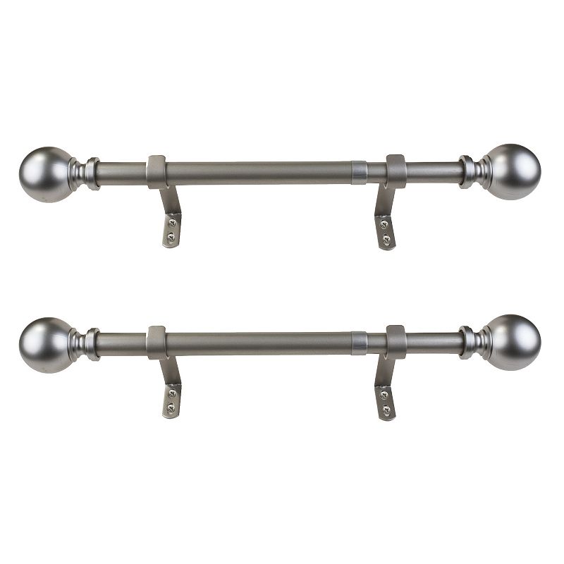 Decopolitan Ball Adjustable 1 Curtain Rod Set