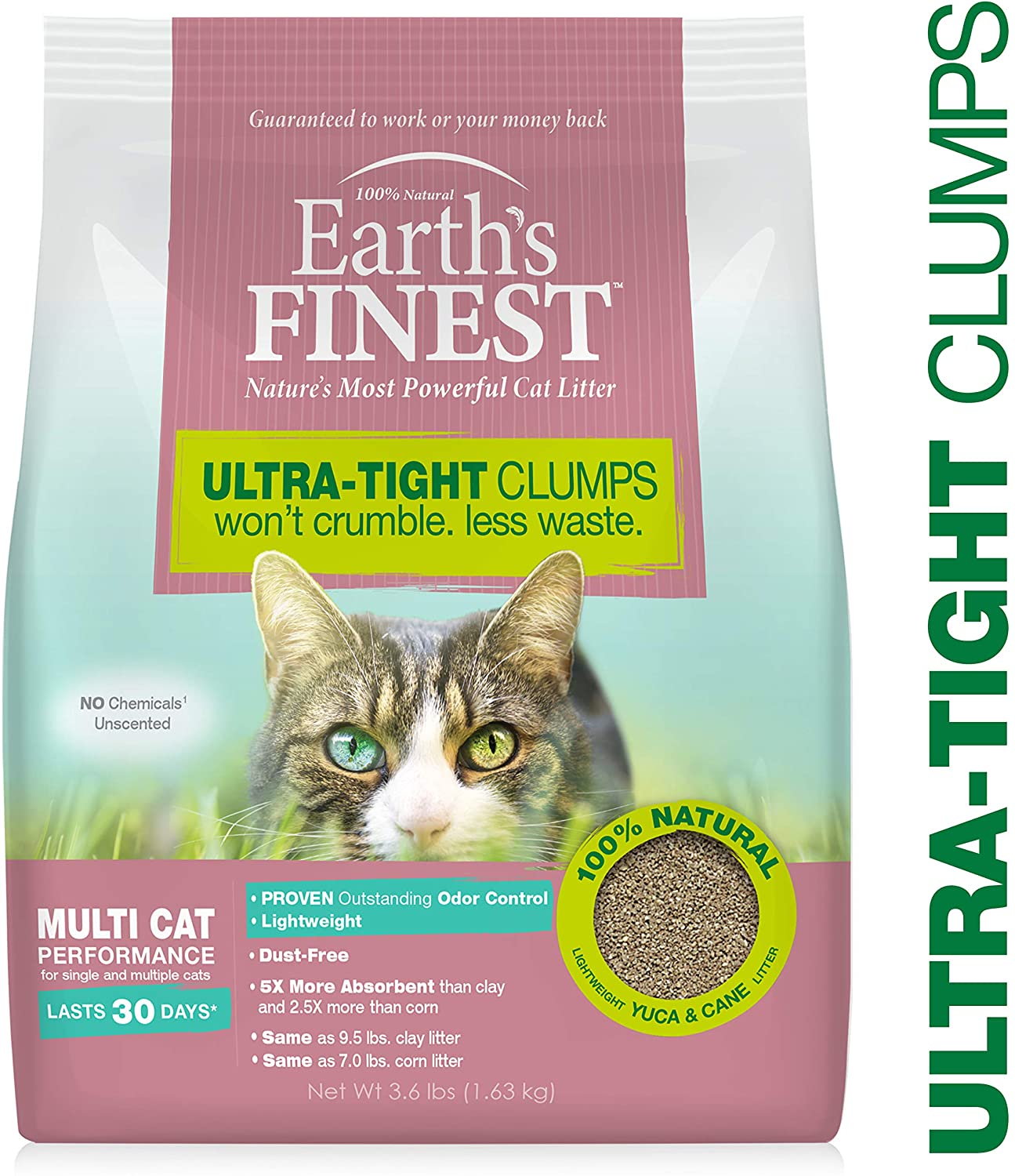 Earths Finest Unscented Clumping Cat litter