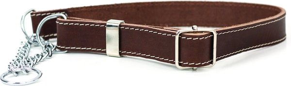 Euro-Dog Luxury Leather Martingale Dog Collar