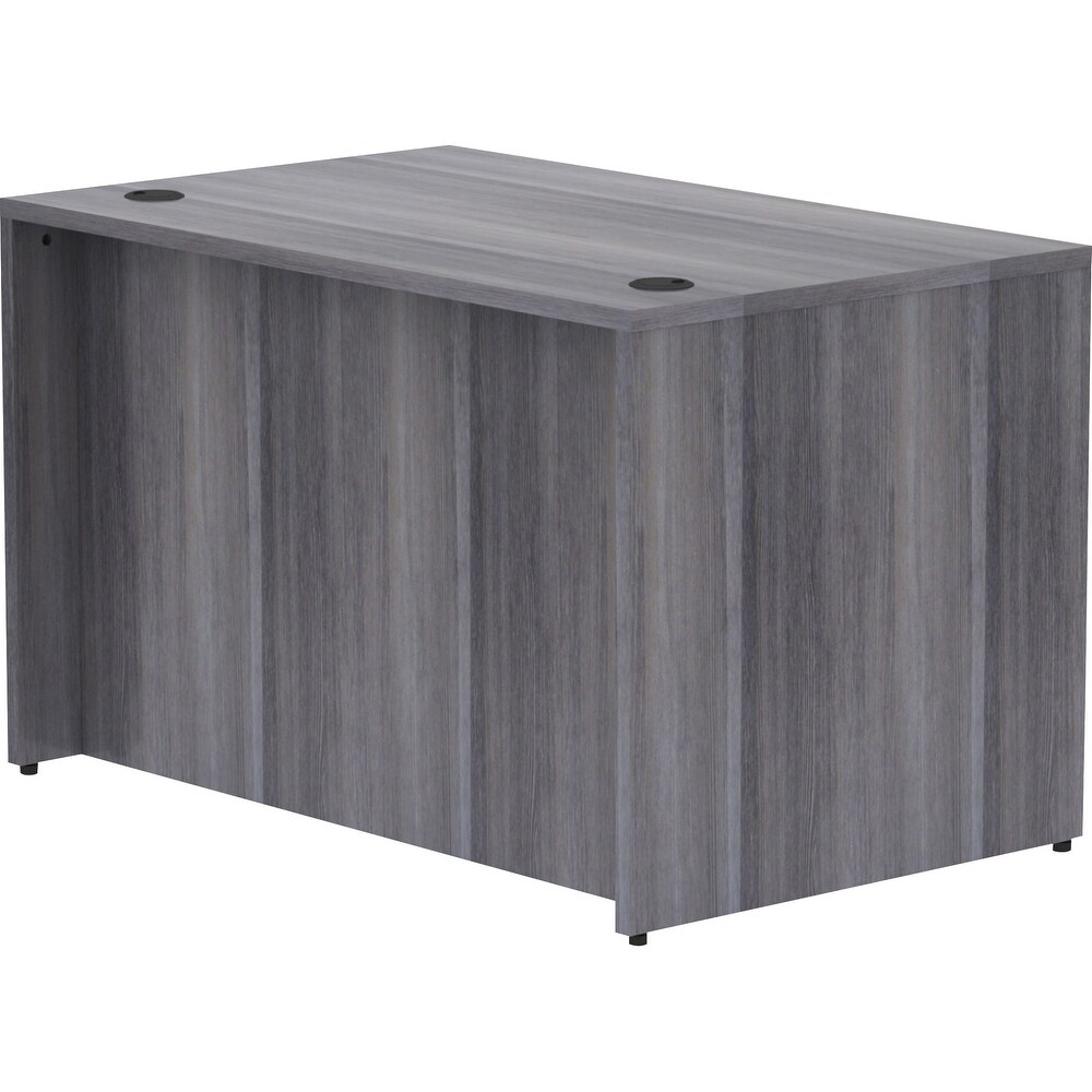 Lorell Weathered Charcoal Laminate Desk Shell