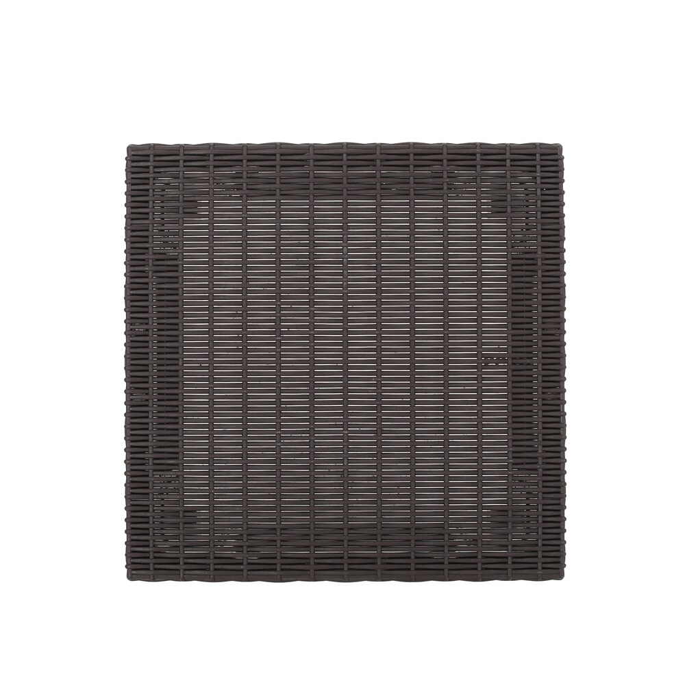 Waverly Outdoor Faux Wicker Side Table by Christopher Knight Home