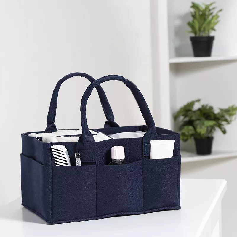 Sammy and Lou Navy Felt Storage Caddy