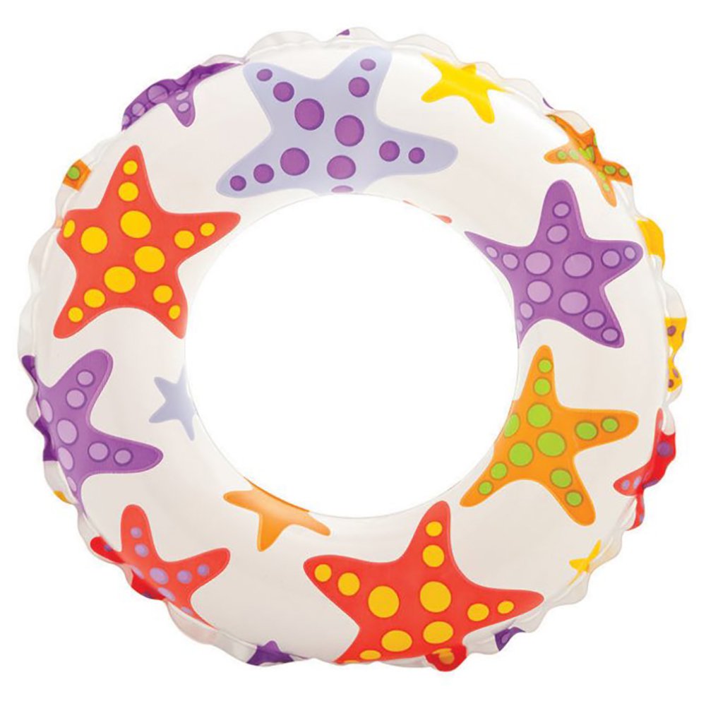 Intex Inflatable 20-Inch Lively Ocean Friends Print Kids Tube Swim Ring (6 Pack)