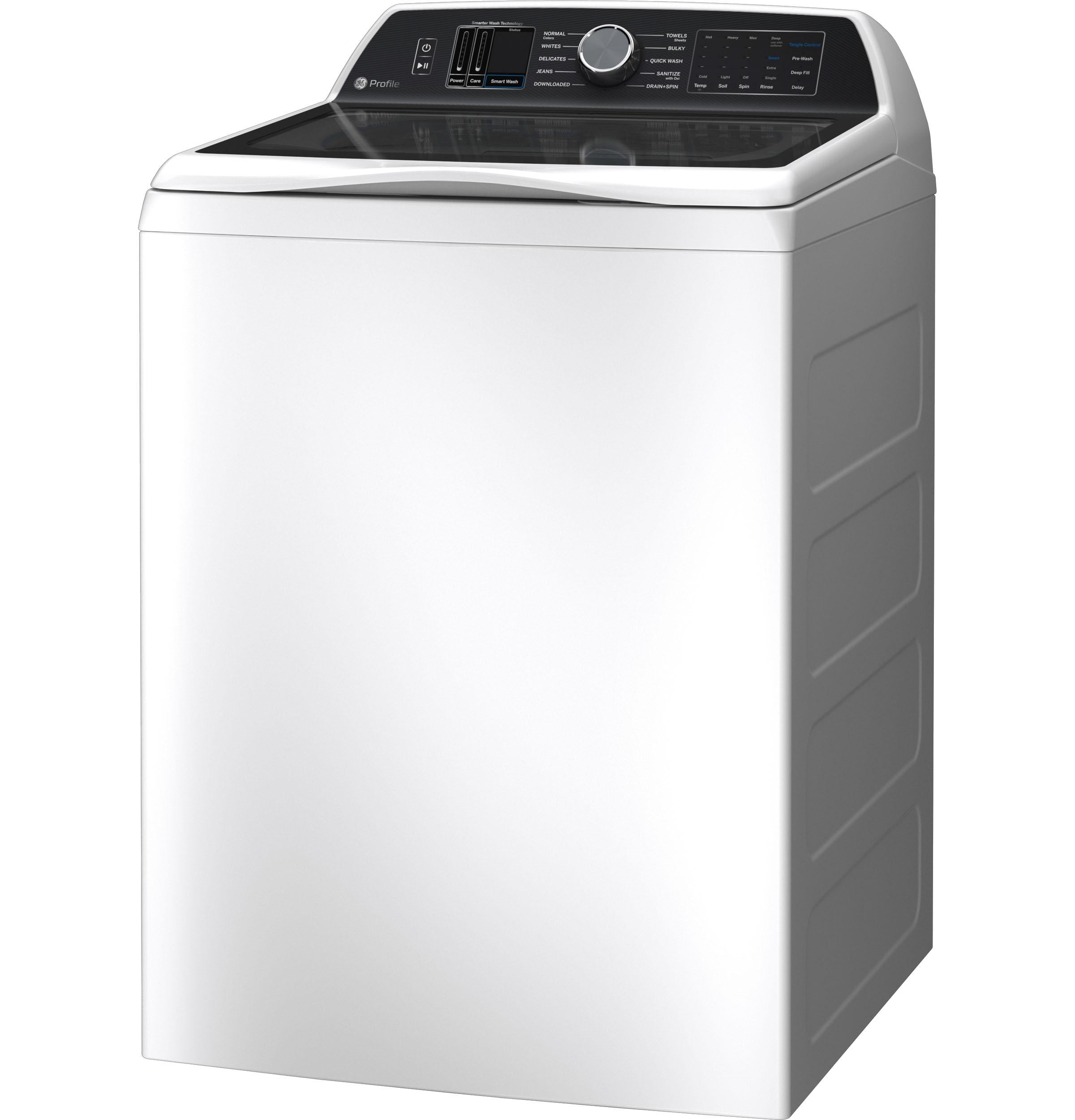 Ge Appliances PTW700BSTWS Ge Profile™ 5.4 Cu. Ft. Capacity Washer With Smarter Wash Technology And Flexdispense™