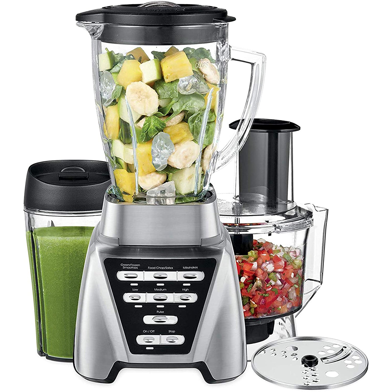 Professional Countertop Blender for Shakes & Smoothies - Blender with Glass Jar, 24-Ounce Smoothie Cup