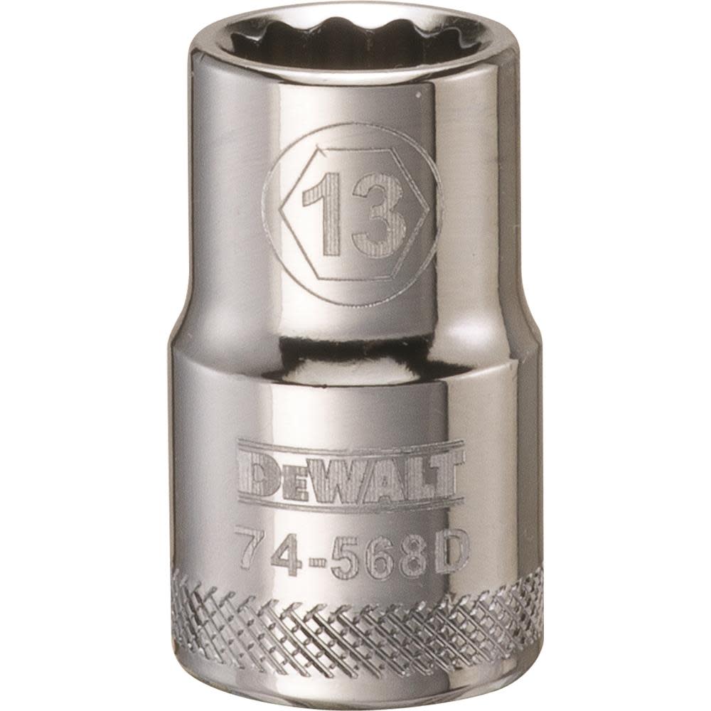 DEWALT Socket 12 Point 1/2 Drive 13 MM