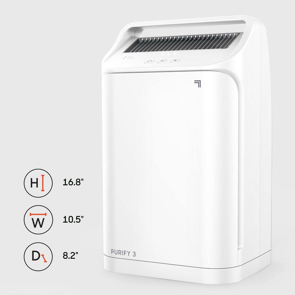 Sharper Image Purify 3 White Air Purifier AC1-0066-43