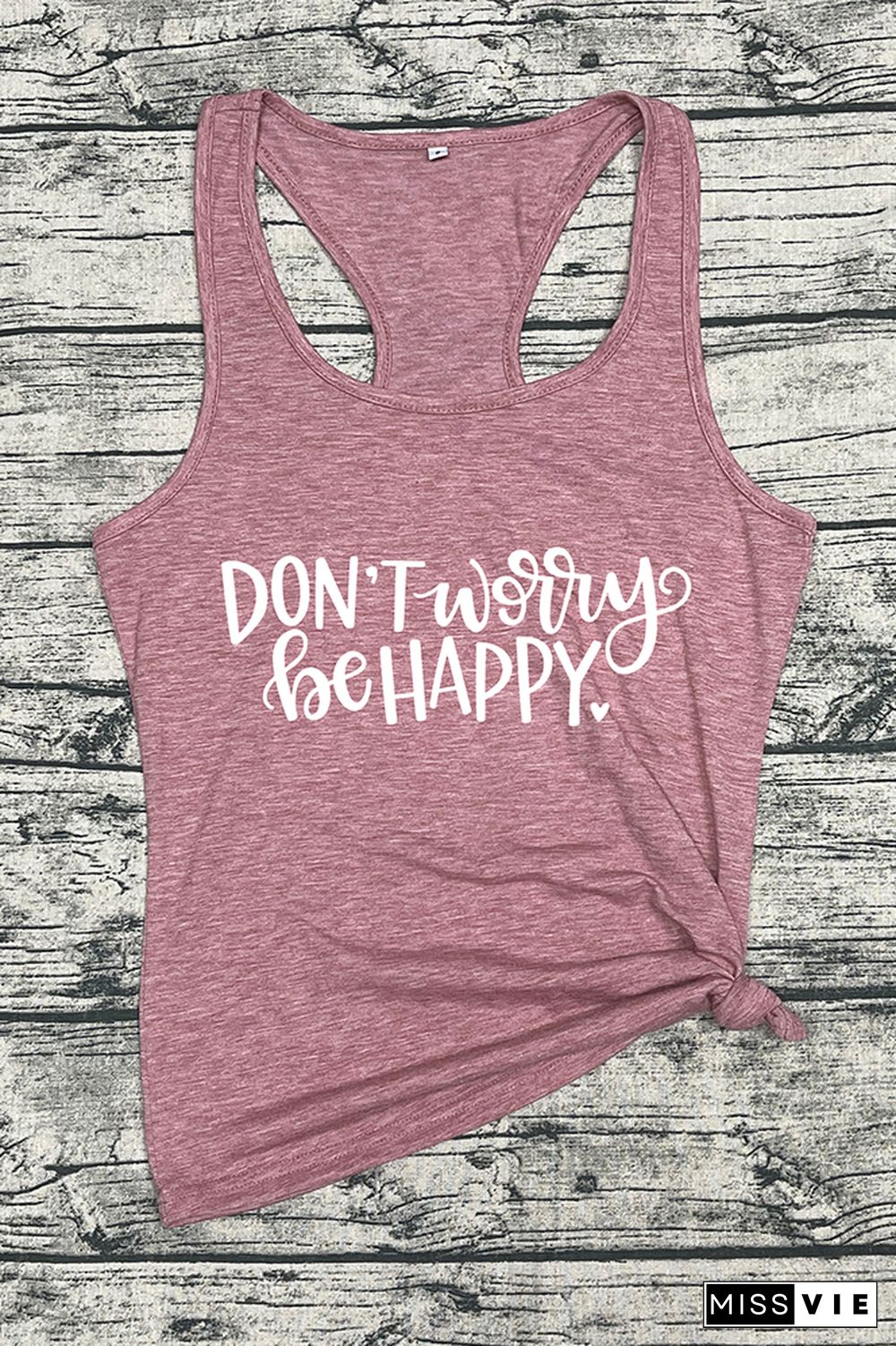 Don't Worry Be Happy Sleeveless Tank Top Wholesale