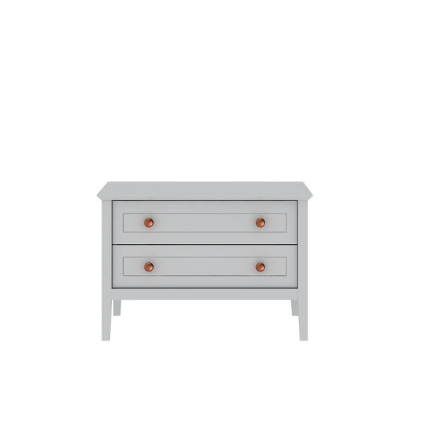 Crown Bachelor Dresser in White