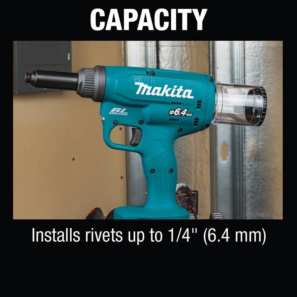 Makita 18V LXT Lithium-Ion Brushless Cordless Rivet Tool (Tool Only) XVR02Z