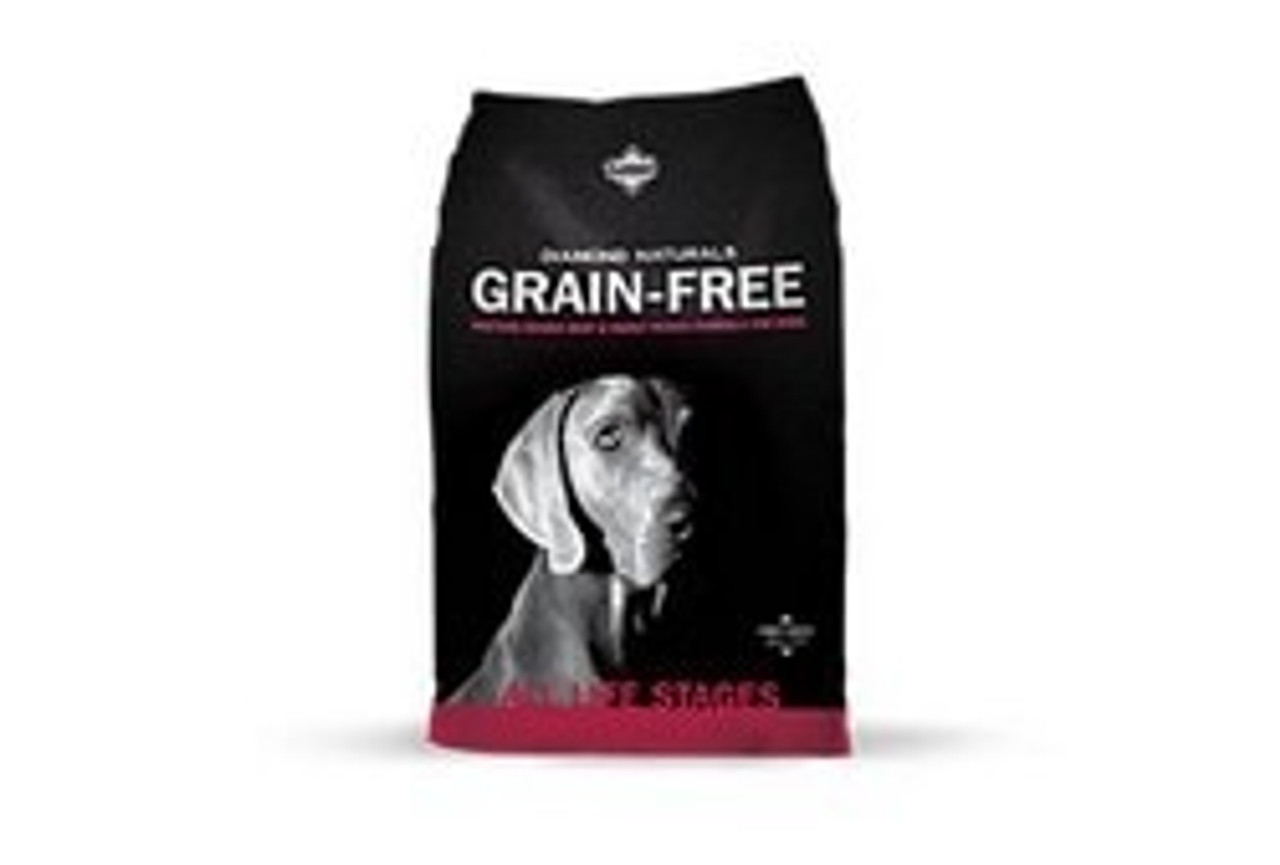 Diamond Naturals Grain-Free Beef and Sweet Potato Formula Dry Dog Food， 28 lbs