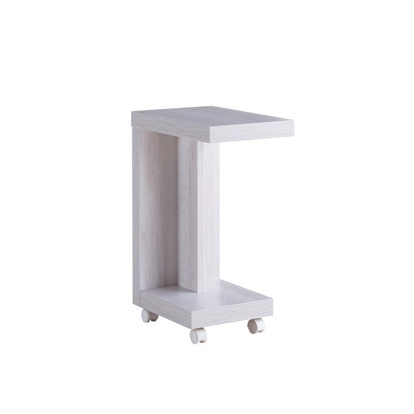 Furniture of America Otis Modern Mobile 18-inch 1-shelf Side Table