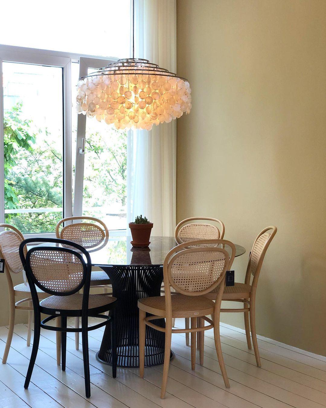 Round Shell Chandelier